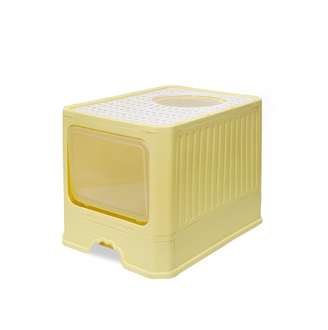 Super gran lavabo de arena para gatos totalmente cerrado lavabo de arena para gatos anti-salpicaduras de excremento para gatos grandes y cachorros de gatos desodorantes platos