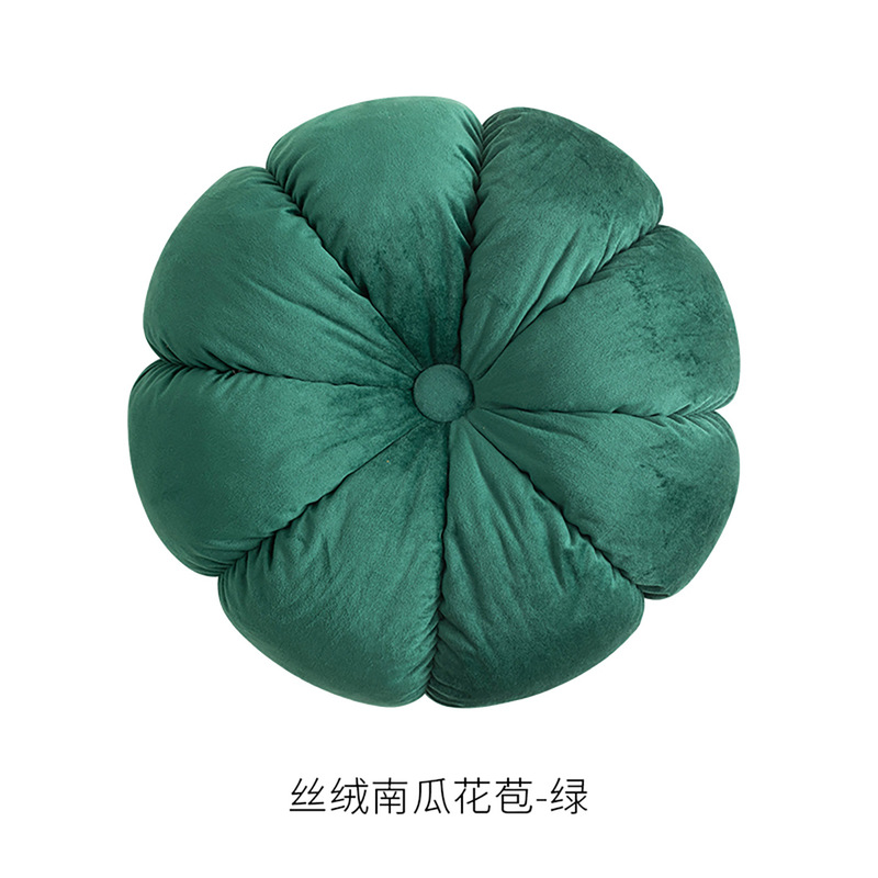 欧式褶皱圆形抱枕车轮飘窗靠垫沙发客厅毛绒靠枕地上靠枕软装摆件|undefined
