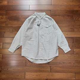 日系潮牌BMS x L.L.Bean联名合作款复古男士宽松休闲格子长袖衬衫