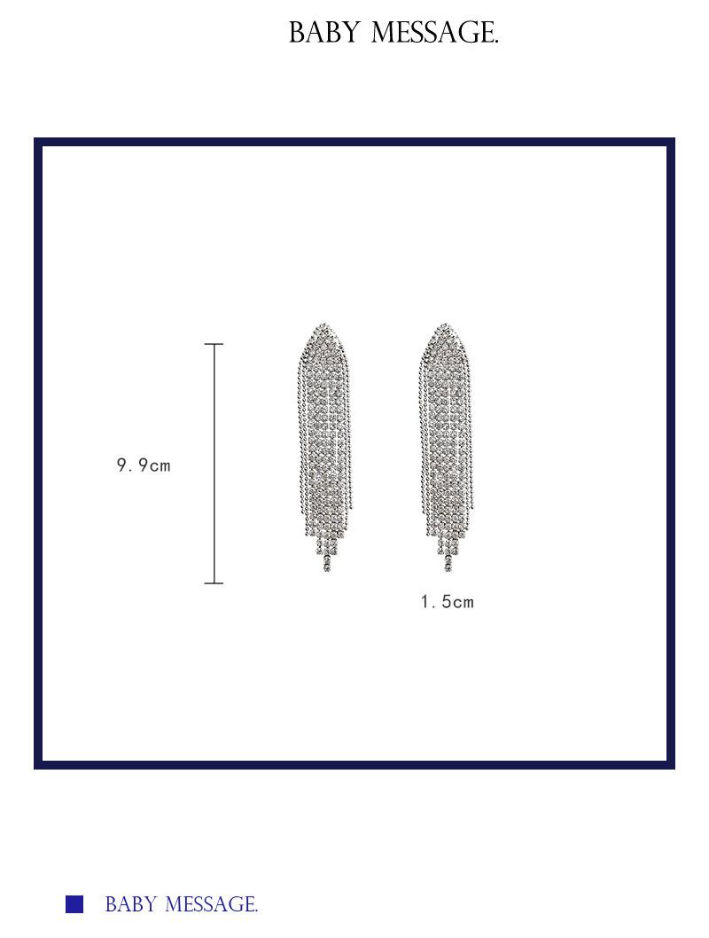 Fashion Geometric Alloy Inlay Rhinestones Womenu0027S Drop Earrings 1 Pair