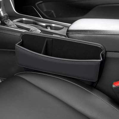 Car Gap Storage Box Car Seat Gap Plug Storage Box Console Armrest Box Storage Box Storage Bag (Car storage bag/box) - folding-seat-box-black1-piece