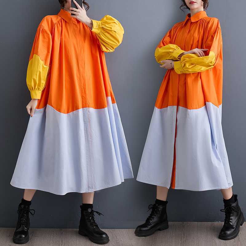  秋  F 大きいサイズ ワンピース