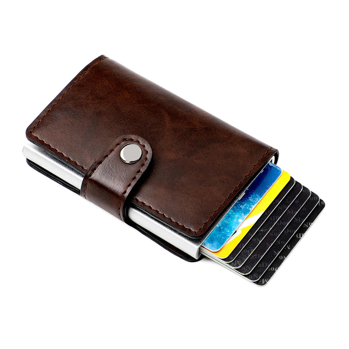 Wholesale Rfid Shielding Anti-theft Brush Ultra-thin Credit Card Aluminum Alloy Card Bag display picture 34