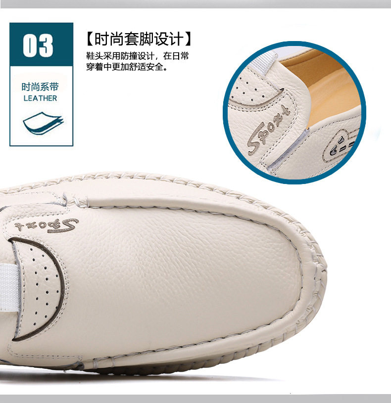 Giày lười nam da bò lớp đầu mũi tròn, đế mềm nhẹ, kiểu giày lái xe — GX 5726m màu, GX5726 màu nâu, GX5726 màu đen chi tiết 13