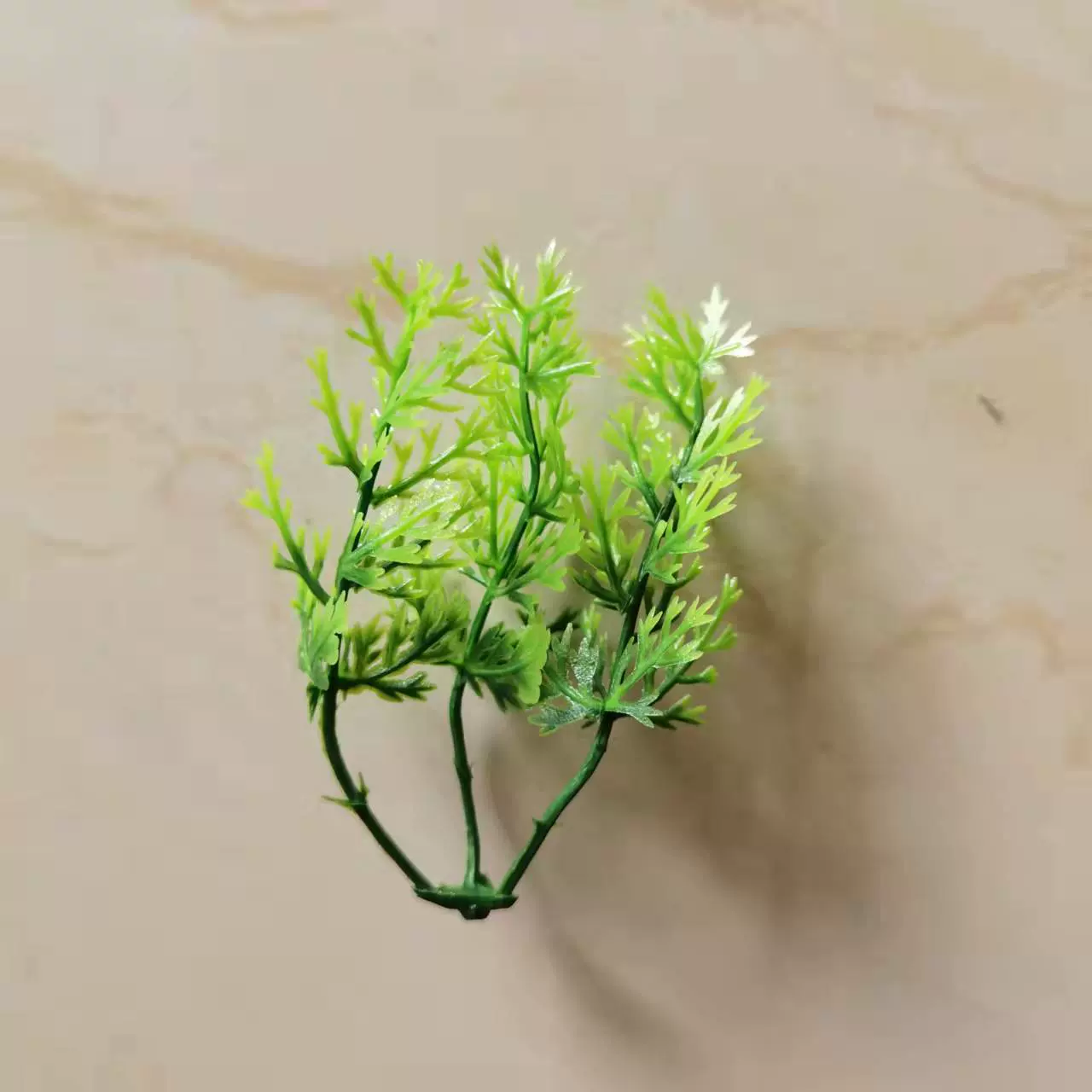 仿真植物塑料水草 9厘米三叉小草 花圈龙船草 婚庆玫瑰花装饰小草