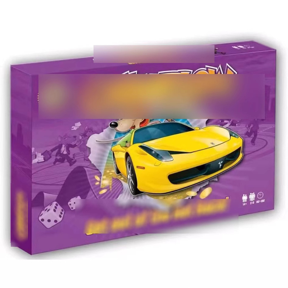 0132Rrich Investing Board Game English Version & Russian Version Get Out O