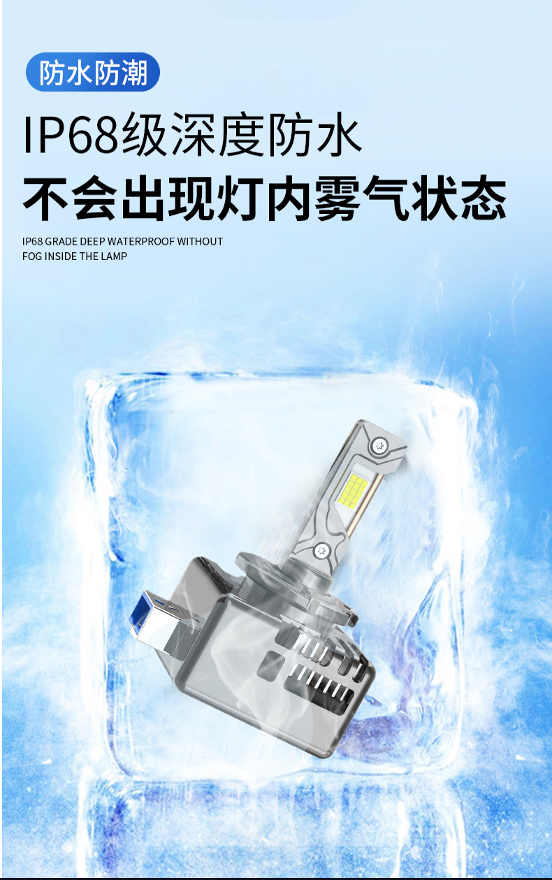 Cross-Border Automotive Led Headlights Plug-In Type D1S D2S D3S D4S D5S Super Strong Decoding Spotlight Front Headlights