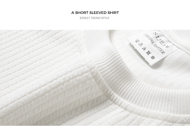 Men's Textured Polo Shirt Short-sleeve Lightweight Summer Top_voghion.com