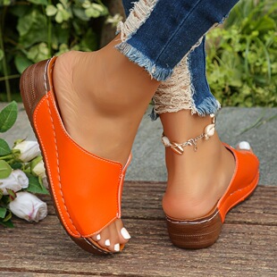 S 41571 Summer Platform Slip On Sandals ��a�¸���Ь