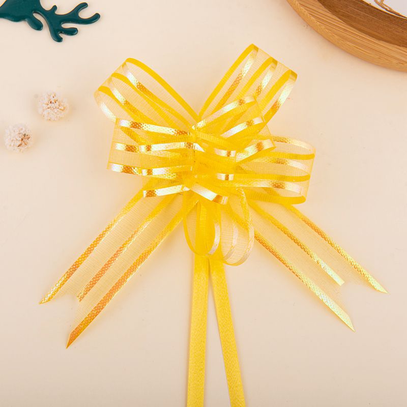 Transfronterizo 18 hilo de nieve dibujado a mano flor arco regalo caja regalo cumpleaños vacaciones pastel boda cinta