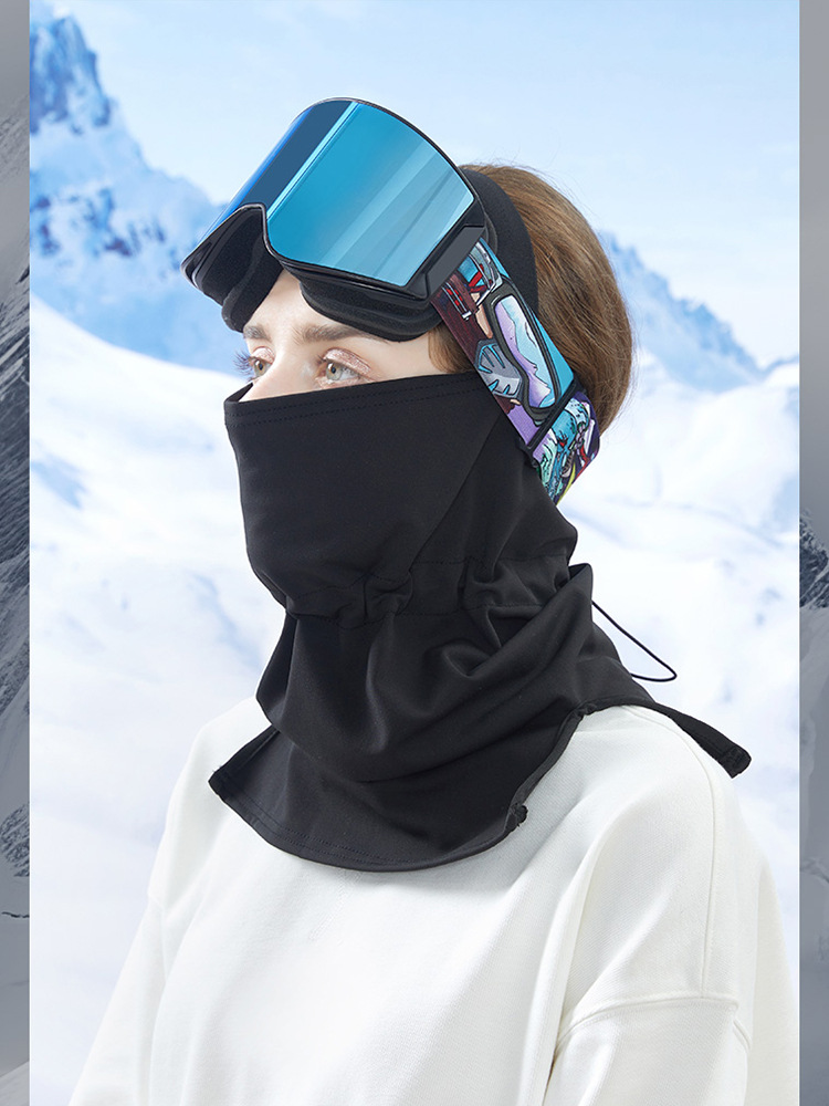 Winter cold-proof warm ski mask outdoor windproof face towel riding mountaineering neck cover scarf head cover