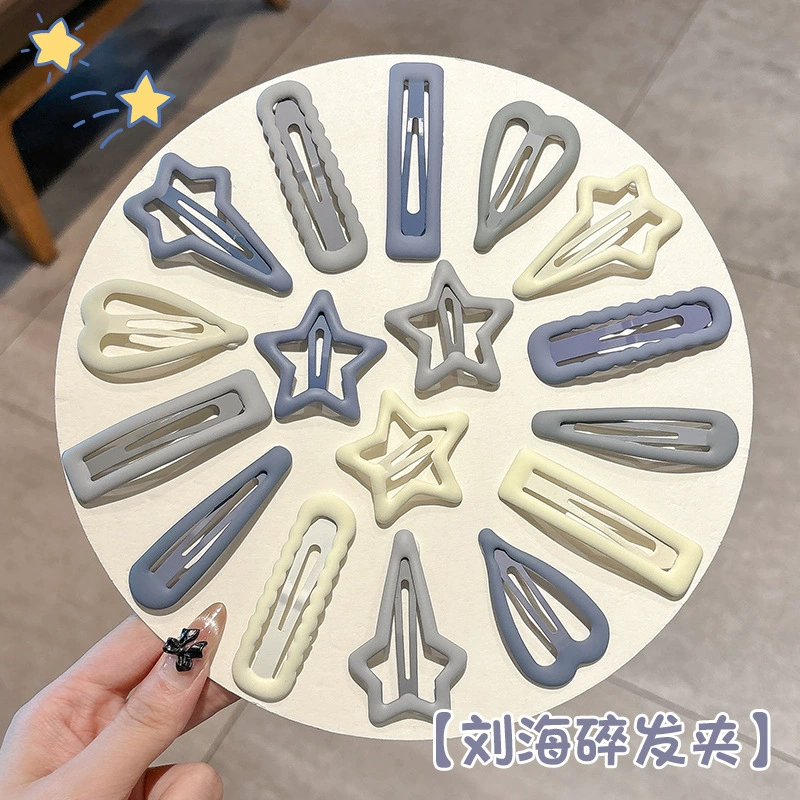Зажим со звездой для женщин, зажим для челки на лбу, заколка для укладки волос на затылке, милая прямая заколка для волос.