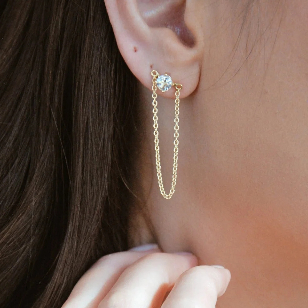 1 Pair 925 Sterling Silver Geometric Solid Color Drop Earrings display picture 4