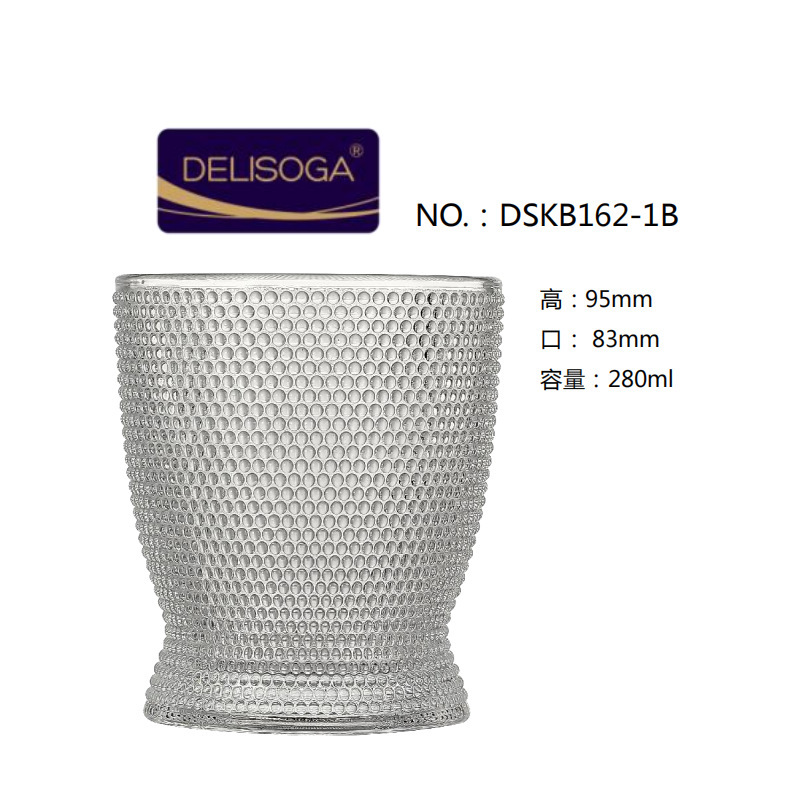 Directo de fábrica creativa tallada copa de vino clásica Copa bebida taza de cerveza engrosada logotipo impreso al por mayor