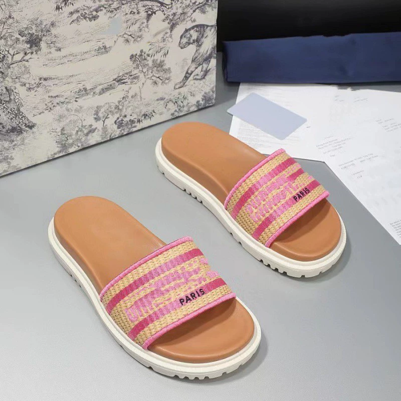 2025 Европа, Америка, Ближний Восток, Дубай, Малайзия, Западная Африка, Камбоджа, плотное дно, вязаные пляжные тапочки