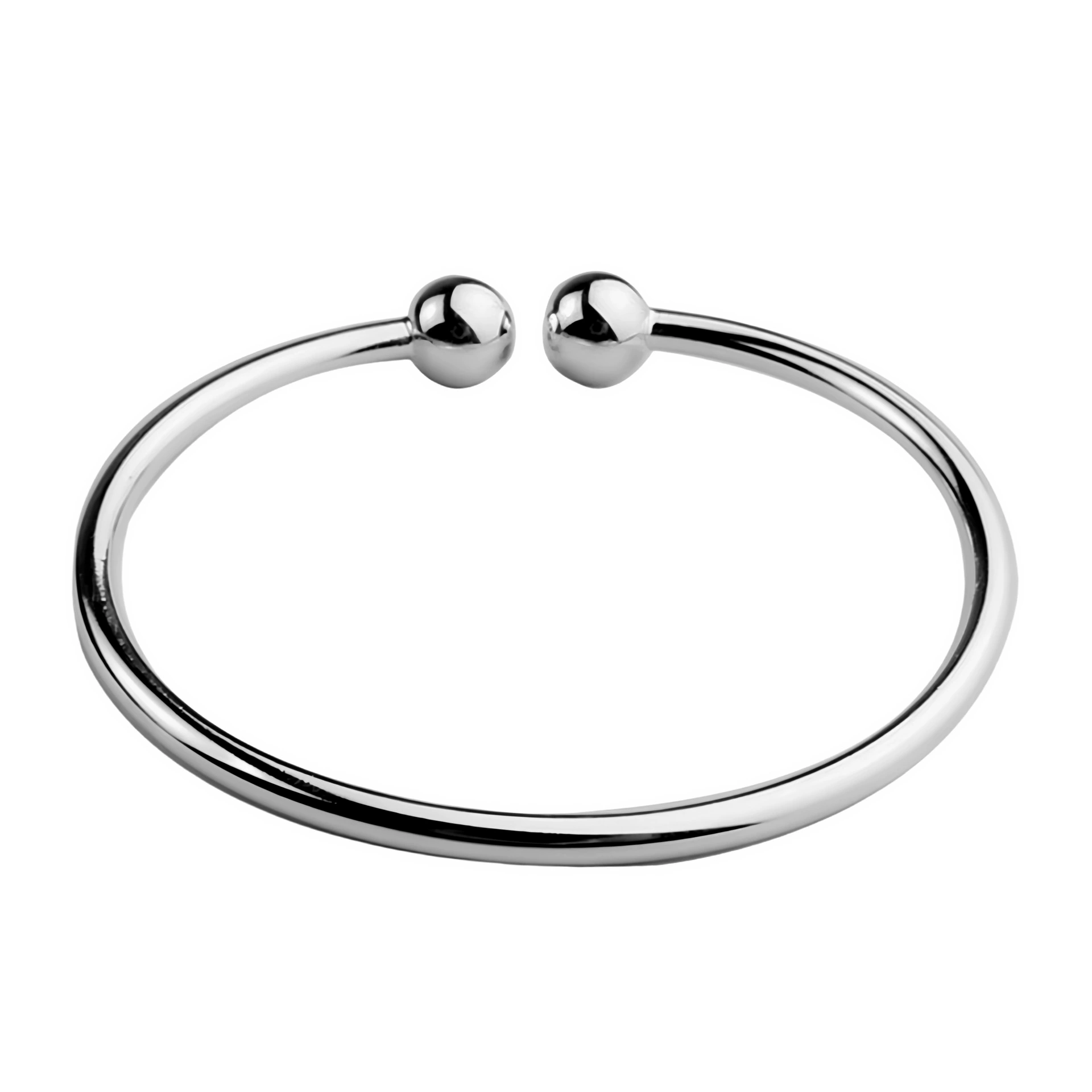 Beaded bracelet, silver, Chinese-style simple elegant design, 8 cm