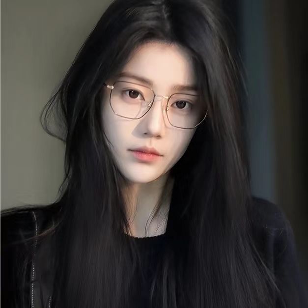 程銘假髮女新款夏季黑棕色氣質中分八字劉海長直發自然全頭套式