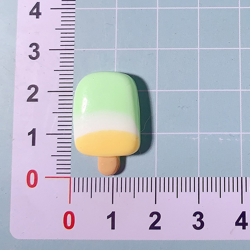 Nuevo macaron helado barra de hielo accesorios de resina de hielo DIY accesorios para el cabello caja de teléfono móvil llaverillo material de hebilla de zapatos parches