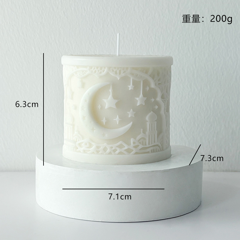 Mond Und Stern Duftkerze Im Orientalischen Architekturstil_voghion.com