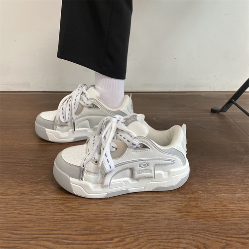 Korean version thick sole heightening couple men and women casual dad shoes trendy Korean version versatile student niche sports shoes summer