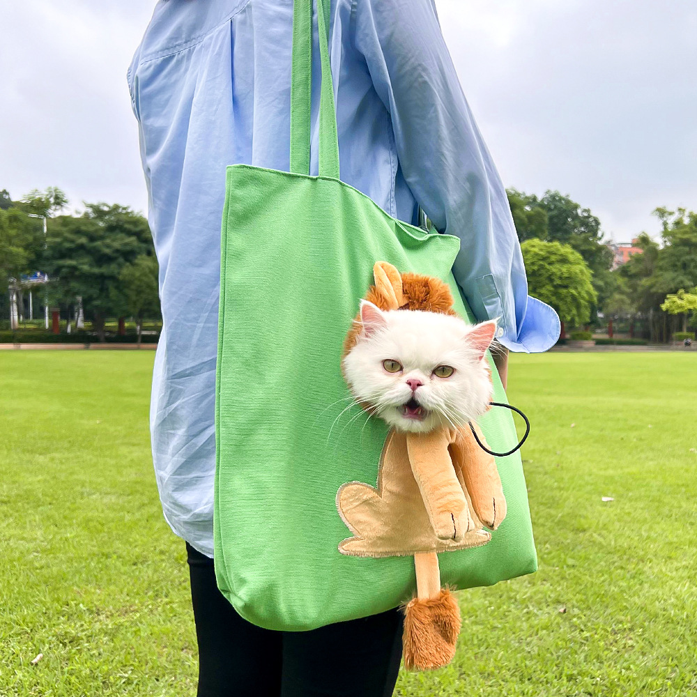 Pet Outing Bolso de hombro Cartoon Lion Cat Bolso para perros Bolso para perros Excursión Teddy Bigxiong Into Corgi