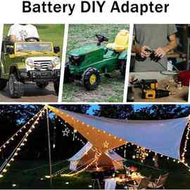 1套 图片色 塑料 适用Ryobi 18V 电源轮适配器 & Milwaukee M18 1