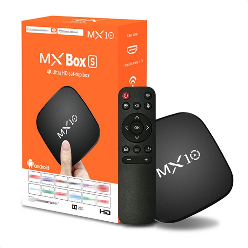 Foreign trade MX10 set-top box RK3228A Android 10 TV box 4k HD WiFi player TV BOX