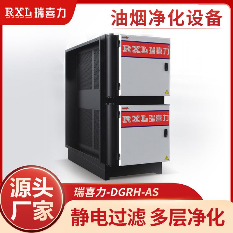 DGRH-AS静电油烟净化器不锈钢餐饮饭店厨房商用低空排放过滤设备