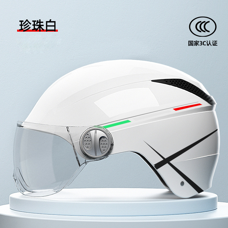[Personalizado] Casco de motocicleta certificado 3C para vehículos eléctricos, casco transpirable unisex para adultos de verano.