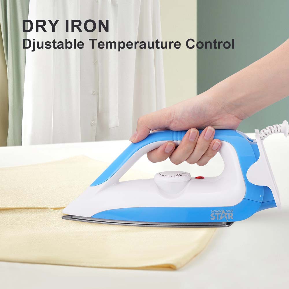 Placa inferior de teflón transfronterizo de Winning star con control de temperatura, plancha eléctrica de mano, plancha para planchar en seco, Dry Iron