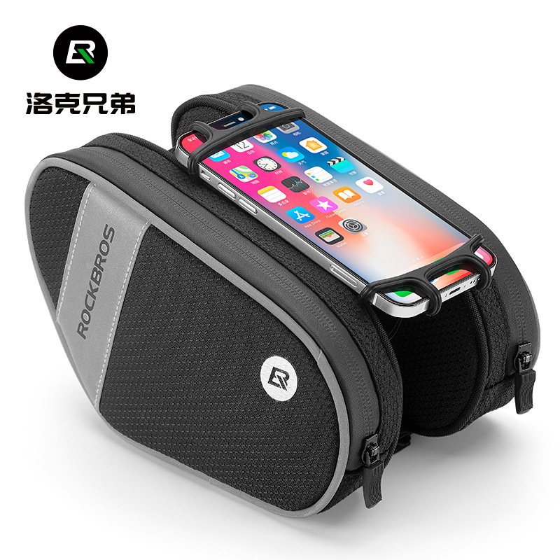 Locke Brothers Bicycle Bag Mountain Bike Bag Front Beam Bag Mobile Phone Hanging Bag Saddle Bag Riding Equipment Accessories