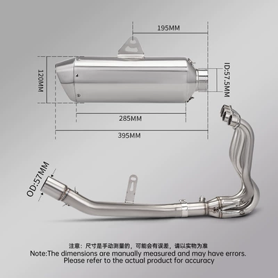 500Rr Original Caliber Front | Motorcycle exhaust pipe