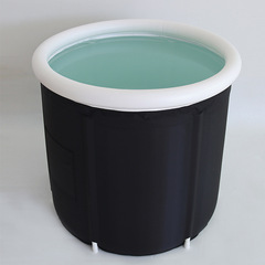 Black Folding Bathtub for Adults, Thick Waterproof Bathtub, Home Use Folding Tub, Folding Ice Bath Tub, Ice Bucket