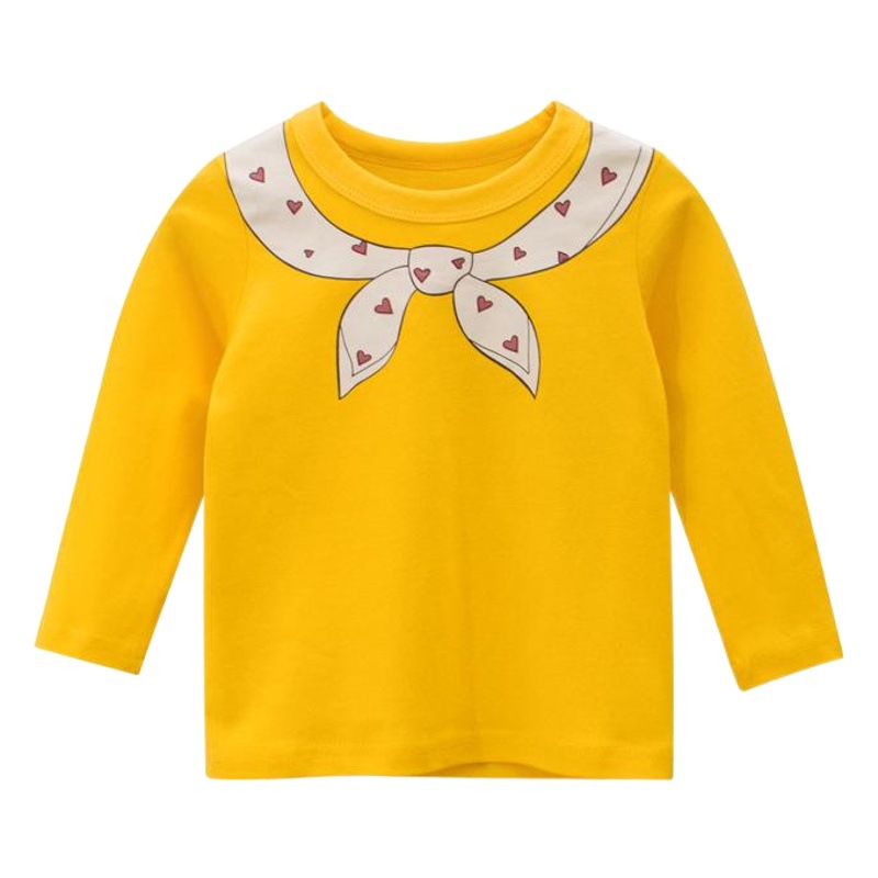 27 ropa para niños de marca para el hogar Otoño Nueva camisa de fondo para niñas Camiseta de manga larga para Bebés Ropa para niños un envío