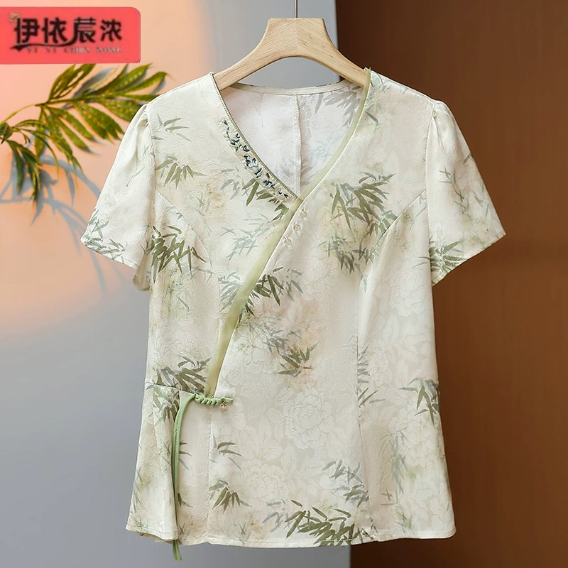 Темпераментная мама летняя китайская футболка с короткими рукавами в стиле стиля