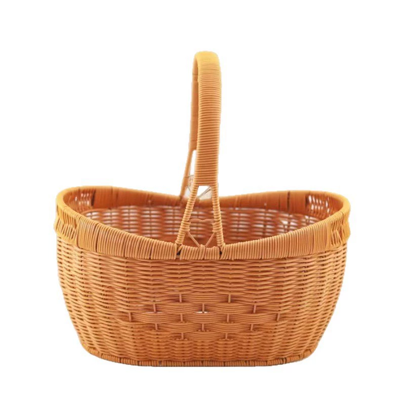 Handheld bar, woven travel basket handmade