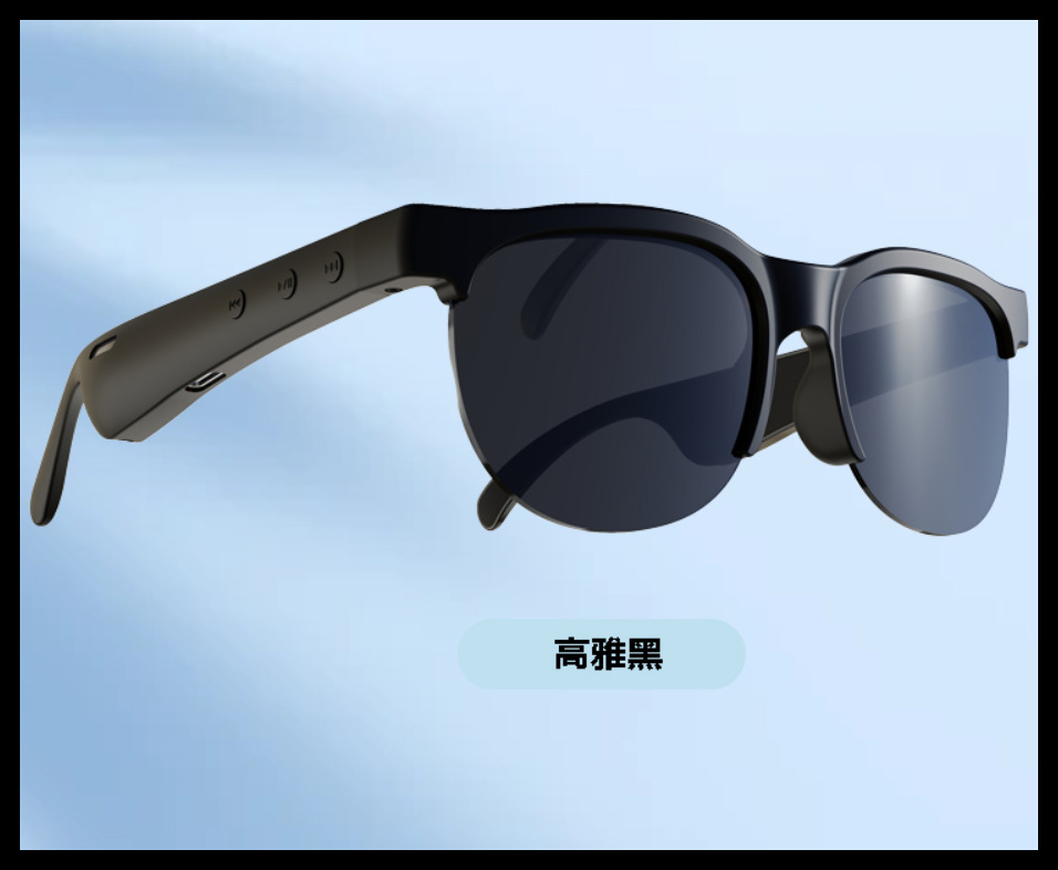 跨境新款智能蓝牙眼镜 ai翻译眼镜无线户外运动开放式太阳镜墨镜