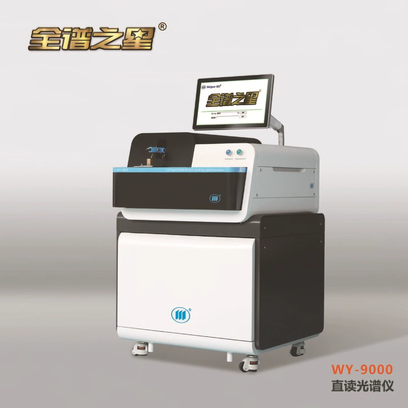 Оригинальный спектрометр прямого считывания полного спектра Shandong Wei Yi WY-9000 доступен для инспекции от двери до двери.