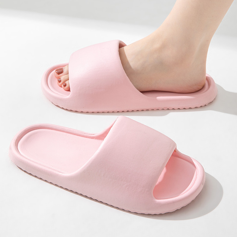 Zapatillas de baño Eva de fondo grueso para hombre de verano para mujer anti-deslizante no olor a los pies en el hogar