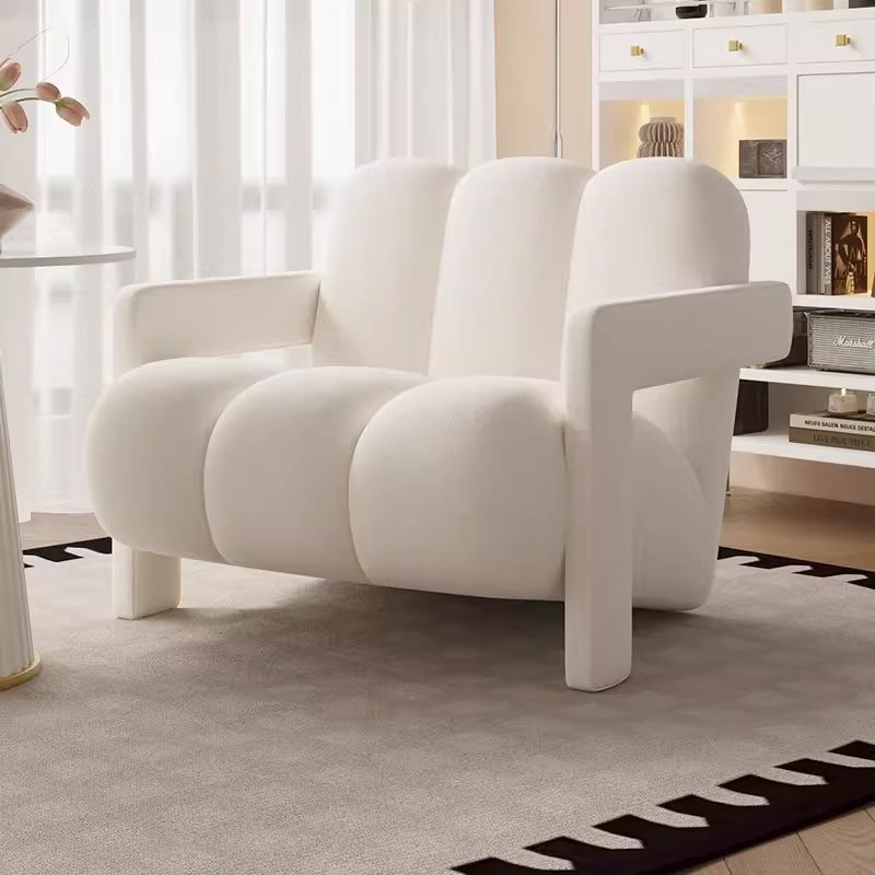 Diseñadores nórdicos de lujo ligero sillas casuales individuales, balcón del dormitorio de la Sala de estar, recepción simple, zona de descanso, sofás y sillas perezosas