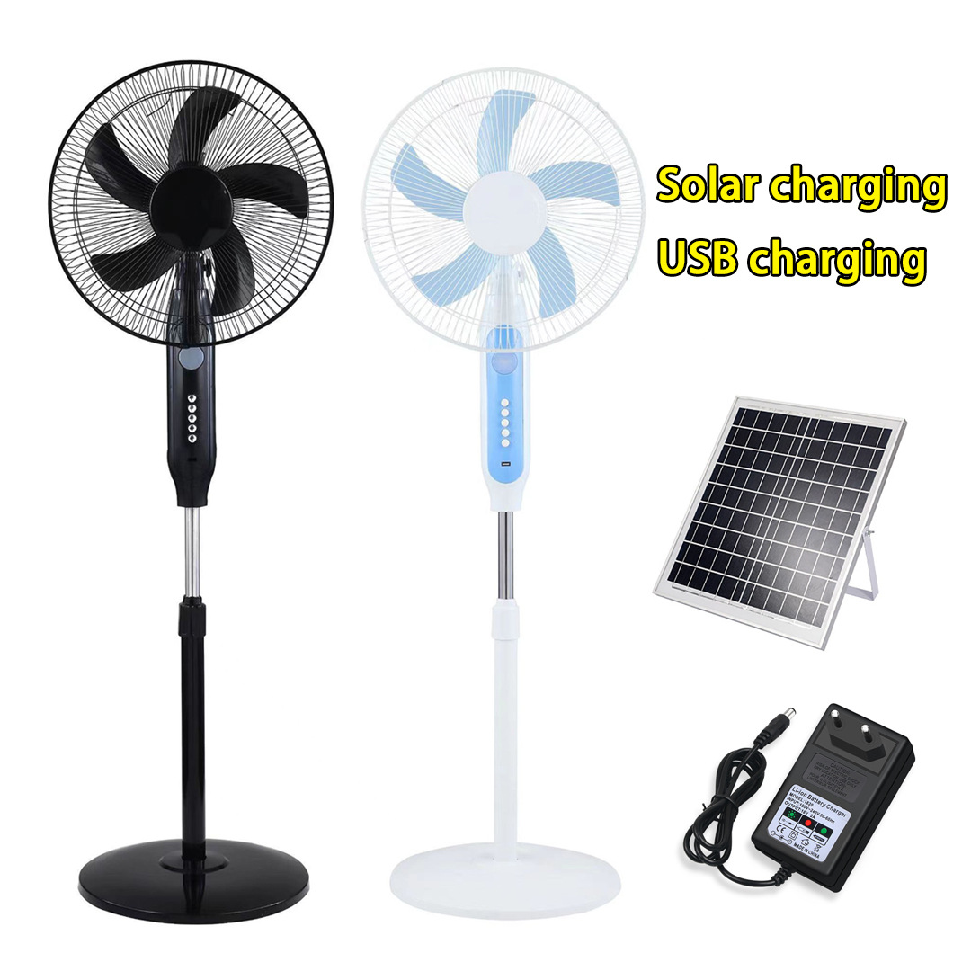 SolarFan recargable de 16 pulgadas ventilador solar recargable ventilador de suelo ventilador de viento grande exportación transfronteriza image 3