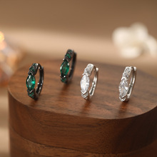 阿宝S999足银轻奢荷鲁斯之眼女高级感神秘文艺独特设计耳饰代发