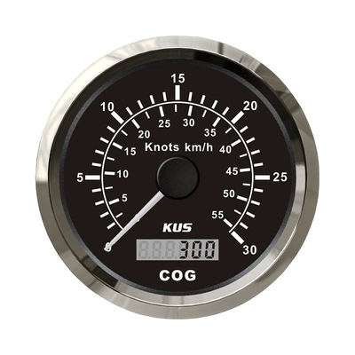 Kus Instrument 85mm Gps Speedometer automobile instrument - black-watch-30knots
