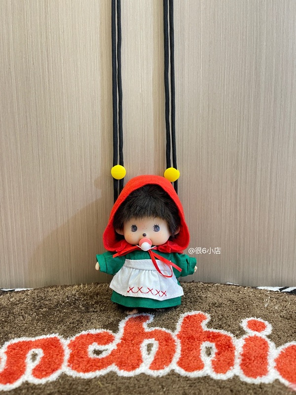モンキーチェリー ぬいぐるみ かわいい 韓国風 クロスボディ 携帯電話バッククリップ 人形 携帯電話ケース ストラップ付き|undefined