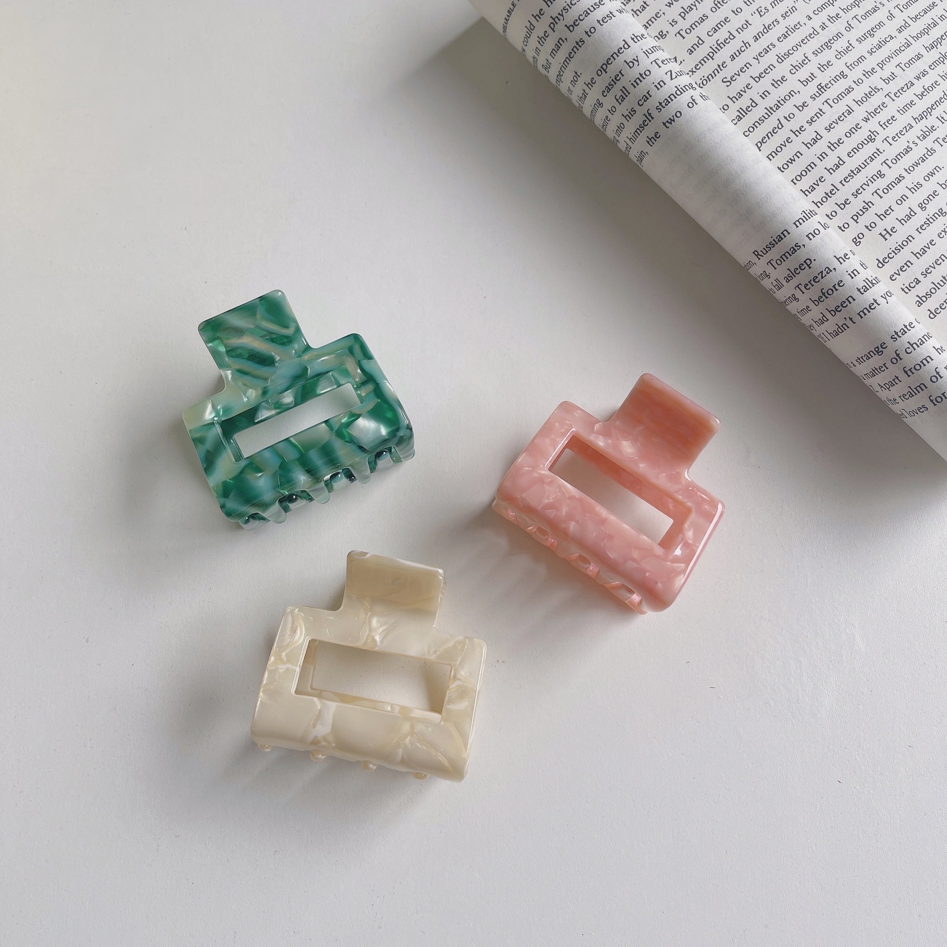 Geometric Pattern Women'S Gender Fashion Acetate Hair Clip Simple Geometric Hair Accessories