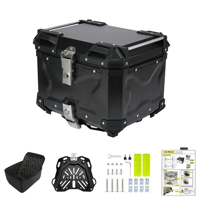 Motorcycle trunk | Motorcycle Aluminum Alloy Three-Sided Embossed