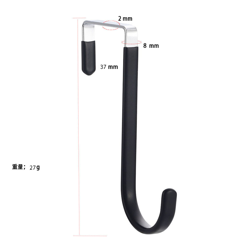 Gancho trasero de puerta sin clavos transfronterizo Gancho para ropa sin costuras impregnado de pegamento Gancho trasero de puerta de baño portátil