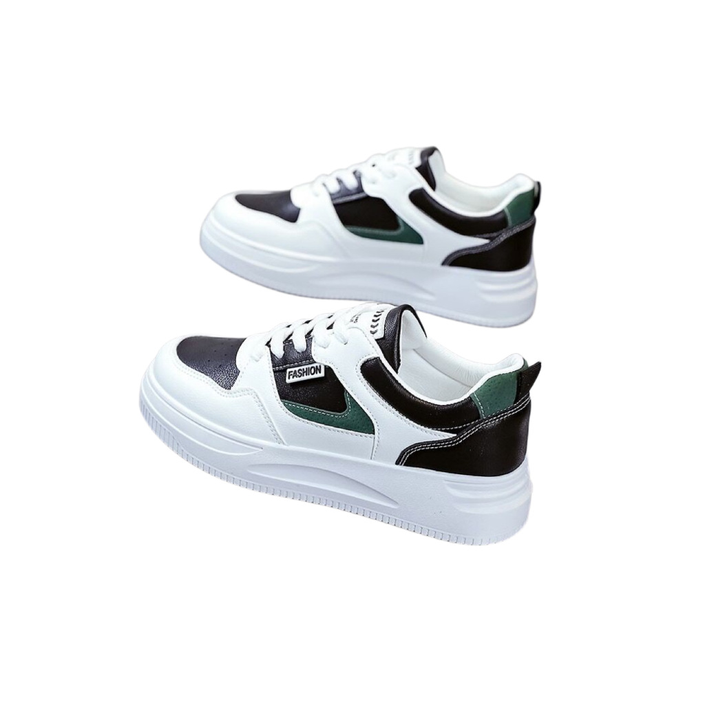 Zapatos de mujer invierno 2023 nuevos zapatos blancos de otoño zapatos de mujer versátiles casuales zapatillas de cuero zapatos de aumento de superficie zapatos de papá