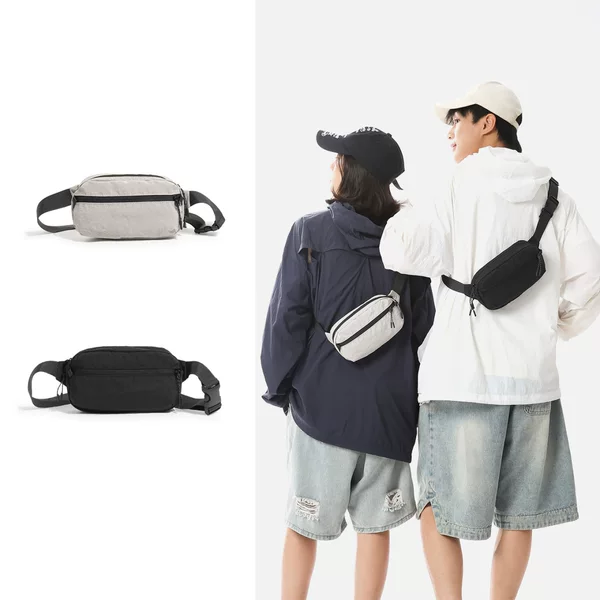 Outdoor Lightweight Niche Design 2026 Simple Chest Bag Unisex Sports Casual Crossbody Waist Bag Commuter Small Bag