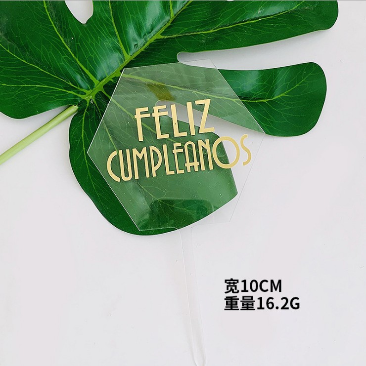 Occidental dorado hexagonal transparente